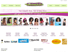 Tablet Screenshot of cosmeticconnection.co.za